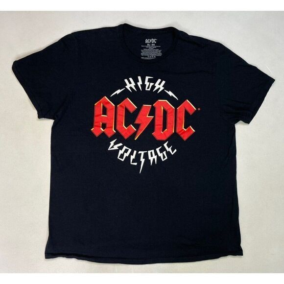 ACDC High Voltage Graphic T-shirt Men XL Black Short Sleeve Music - Picture 1 of 5